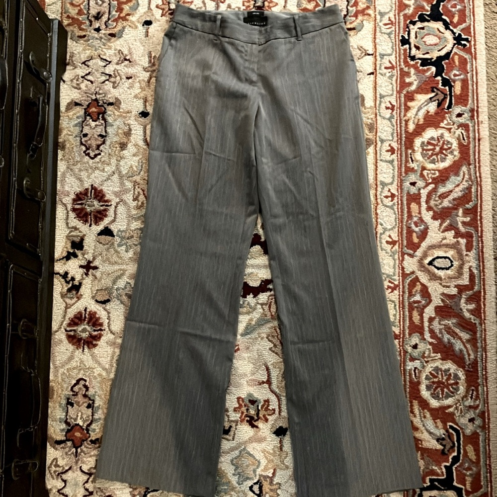 Pinstriped dress pants